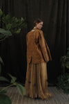 Mutedance 24 Spring/Summer Flower-dyed Silk Sling Dress Series MD-MD24SS22-1K 1khaki PM140